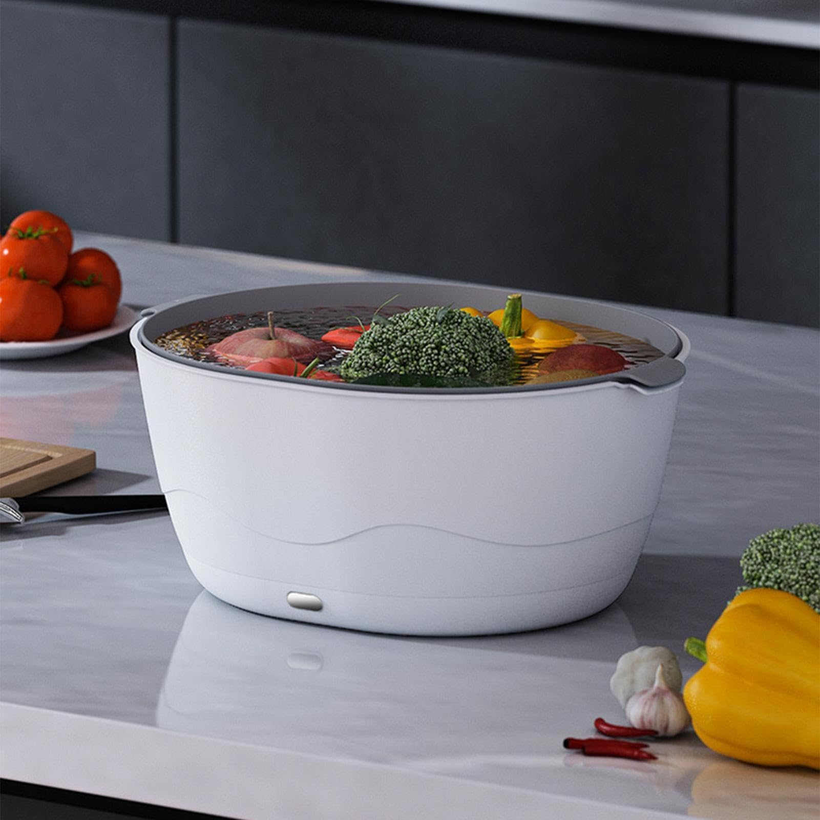 Lavadora de frutas y verduras Equipo de limpieza automático impermeable