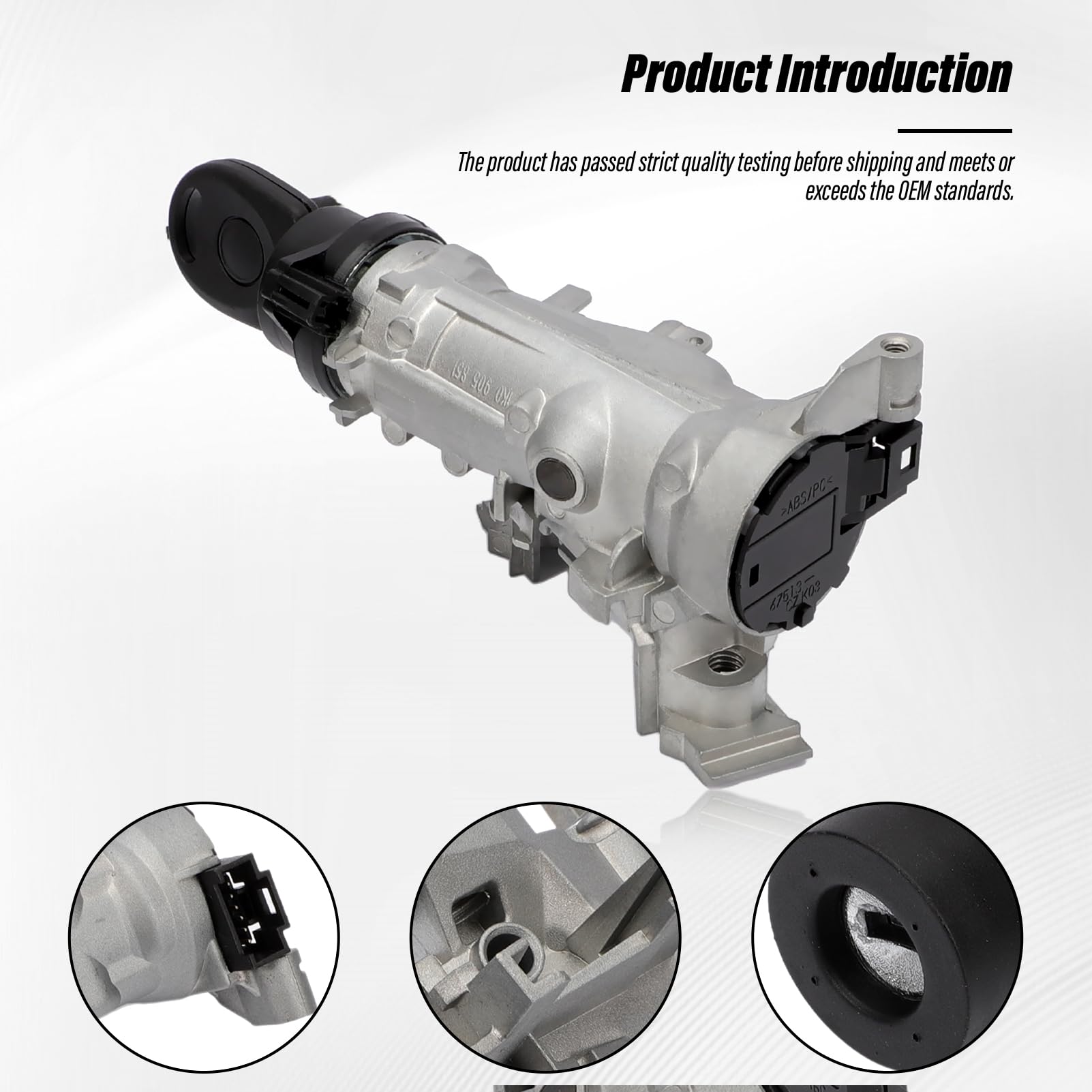 Blocchetto Accensione per A1 A3 TT Q3 1K0905851B Golf 5 Golf 6 Caddy Tiguan Touran Jetta Alhambra Altea Leon Yeti Superb 1K0905841 1K0905865 Cilindro Blocco Accensione con chiave 1K0905865A