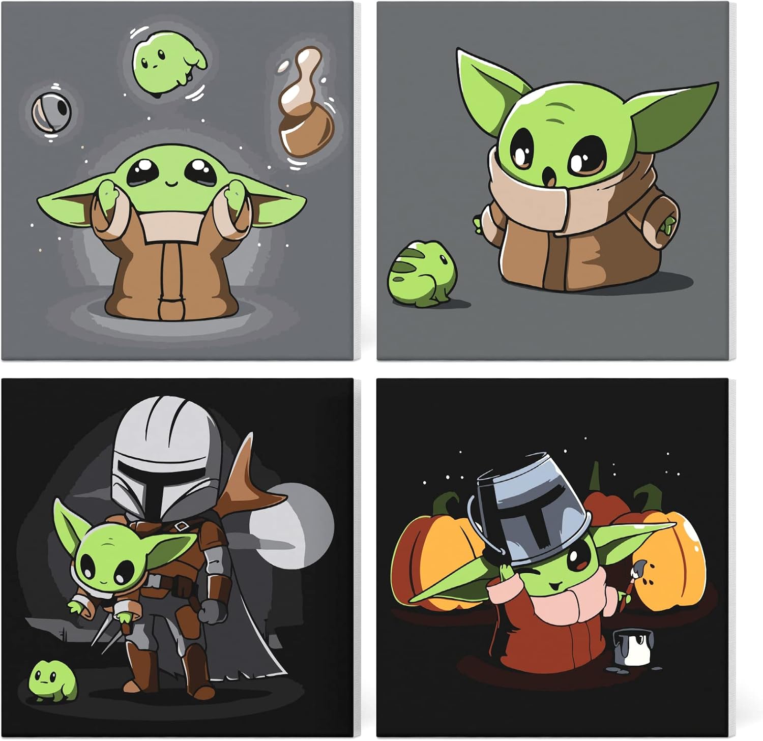 NAIMOER 4Pack Paint by Numbers for, Paint by Numbers Framed