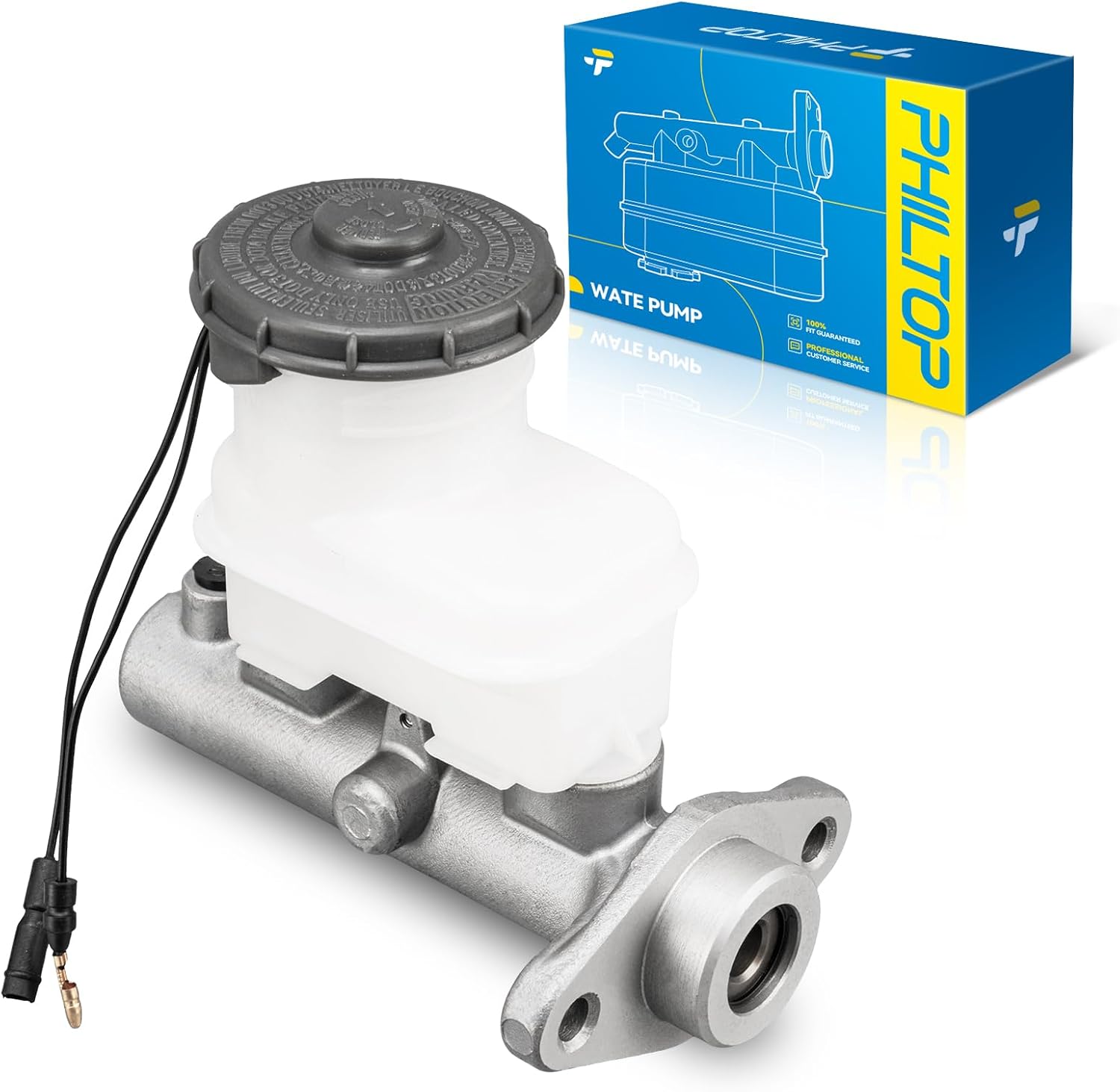 PHILTOP Brake Master Cylinder with Reversior Compatible with 1996-2000 Honda Civic, Replace OE# M390328