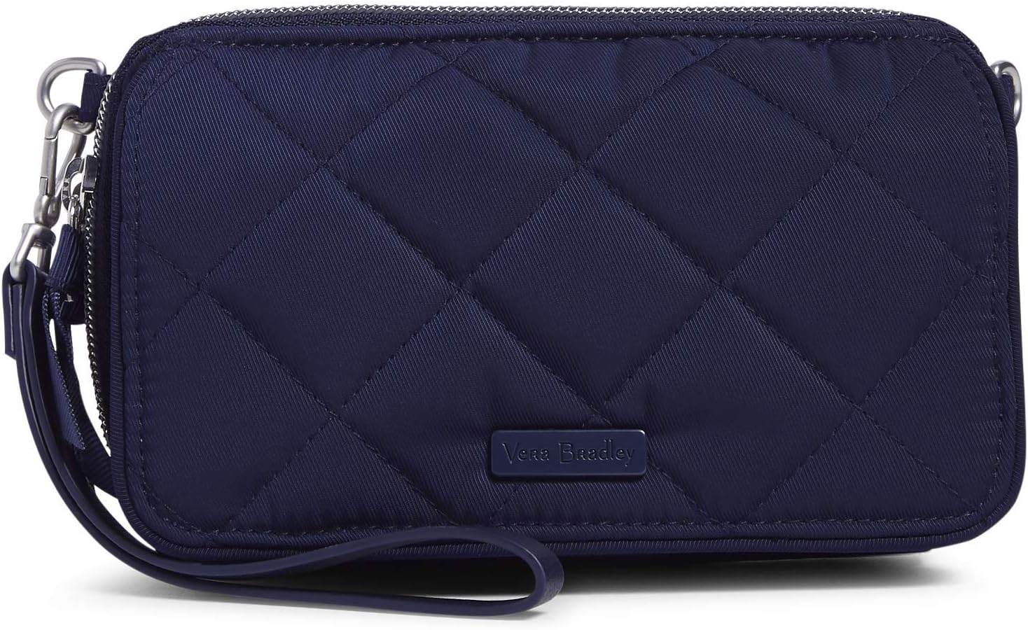 Vera Bradley Women's Performance Twill All in One Crossbody Purse With RFID Protection, Classic Navy, One Size