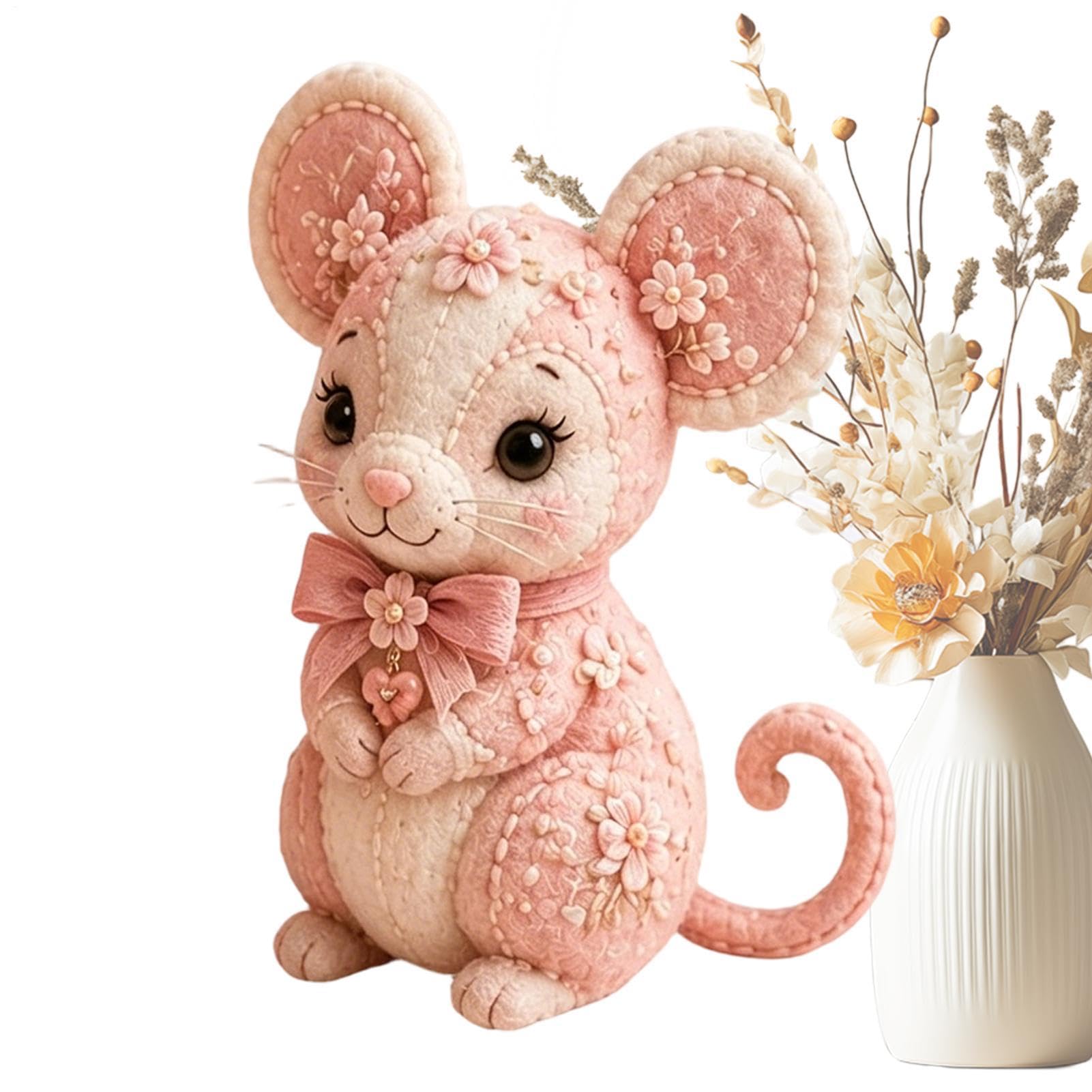 Animal Sewing Kit Cute Decorative Gnome Mouse Handmade Craft Set