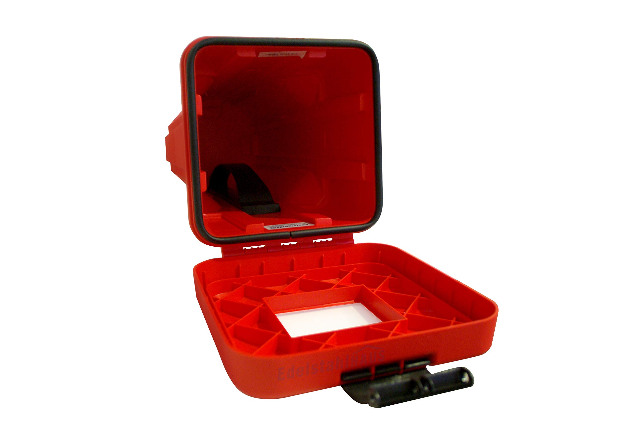 Caja para extintor de incendios, incluye Daken Sliden Daken S6+VH401 - Soporte vertical para extintor de incendios de 6 kg (160 mm de diámetro, carcasa de acero inoxidable)