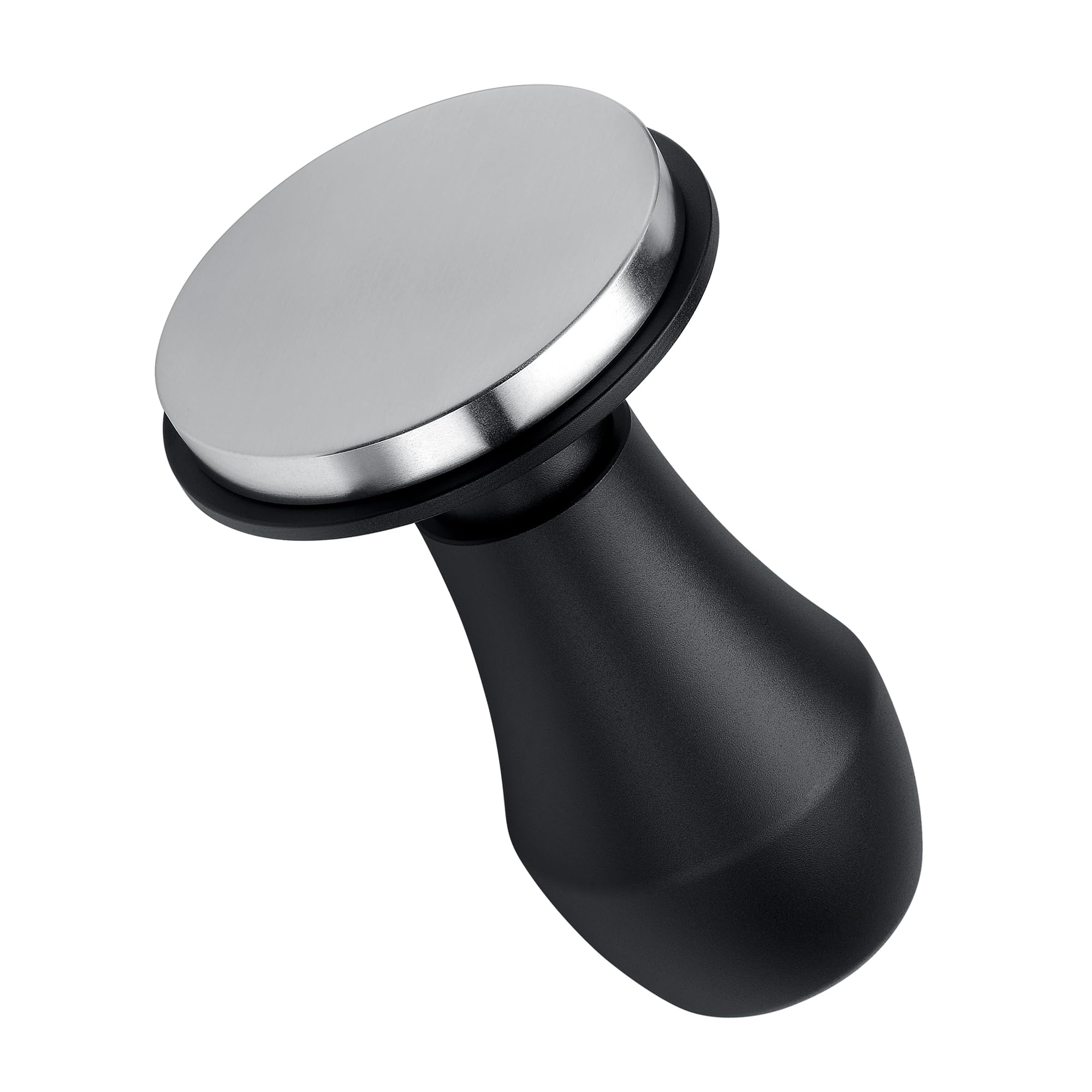 Normcore Pressino per caffè V4.1 da 58 mm con feedback a scatto, design autolivellante a molla, base piatta in acciaio inossidabile 304 per portafiltri da 58 mm, manico in alluminio anodizzato nero