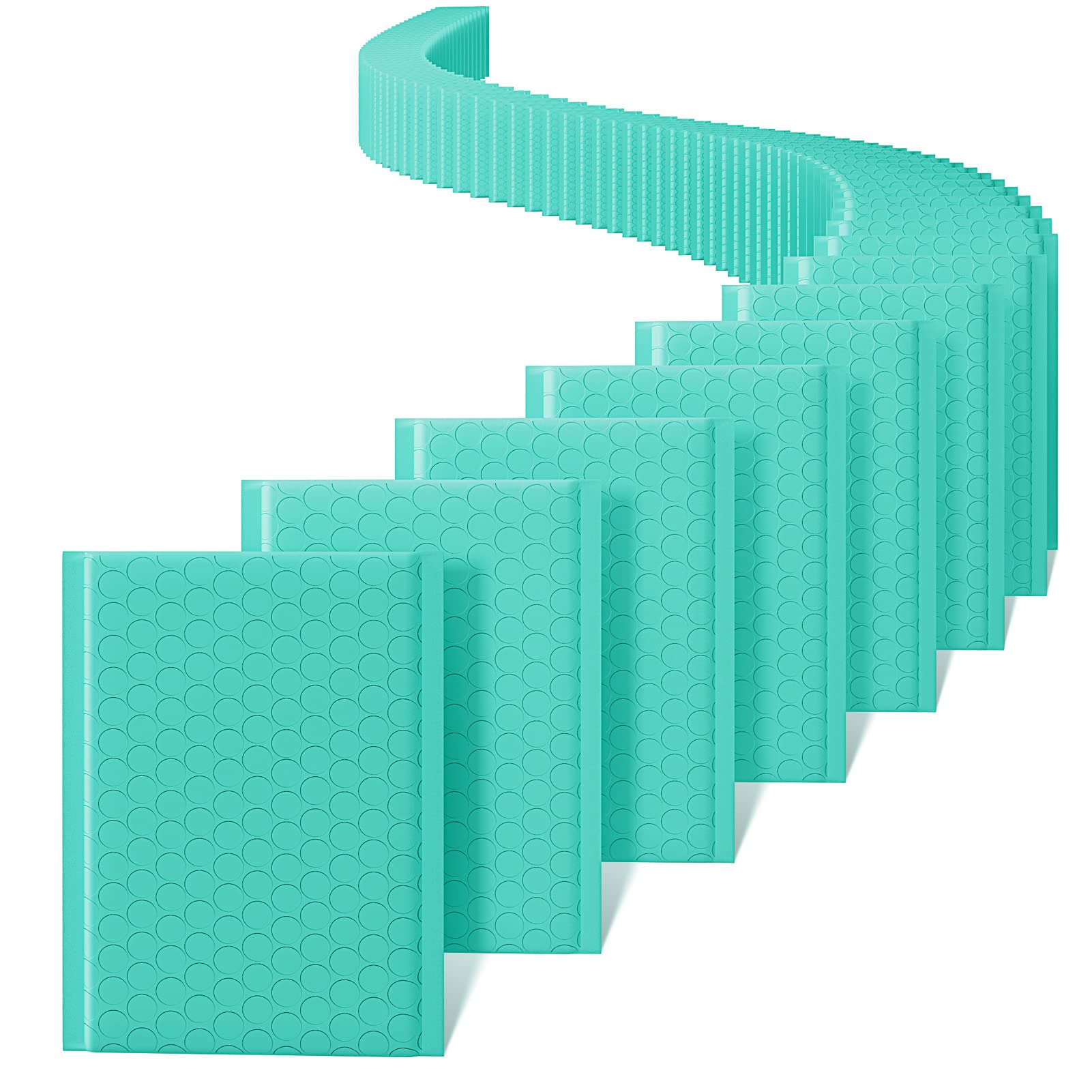 METRONICBubble Mailers 4x8 100 Pack, Teal Bubble Mailers,Padded Envelopes Self-Seal, Waterproof ,Cushioning for Shipping,Small Items,Jewelry Makeup Supplies,Packaging Bulk#000