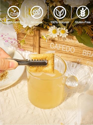 Vista 371 de TeeLux Mugwort Tea Bags - Té de hierbas de artemisa seca natural, sin cafeína, 40 bolsas de té