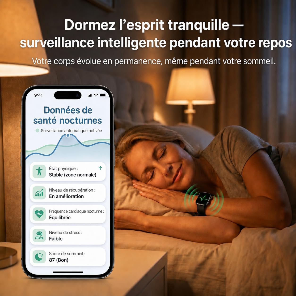 Montre connectée pour homme et femme avec ECG/HRV/IMC, montre de santé AMOLED de 1,95" avec fonction téléphone, appel d'urgence, étanche IP68, compatible Android et iOS, noir
