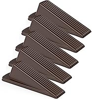 Vista 33 de Crosize Paquete de 5 topes de puerta para la parte inferior de la puerta, topes de puerta de goma de alta calidad, cuña resistente para alfombras