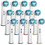 Replacement Toothbrush Heads Compatible with Oral B Braun 12 Pcs Professional Electric Toothbrush Heads Brush Heads Replacement for Heads Refill Pro 500/1000/1500/3000/3757/5000/7000/7500/8000
