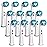 Replacement Toothbrush Heads Compatible with Oral B Braun 12 Pcs Professional Electric Toothbrush Heads Brush Heads Replacement for Heads Refill Pro 500/1000/1500/3000/3757/5000/7000/7500/8000
