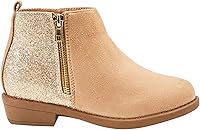 Vista 8 de FabKids Botas de equitación a la moda, cremallera lateral fácil de poner (niño pequeño, niño grande)