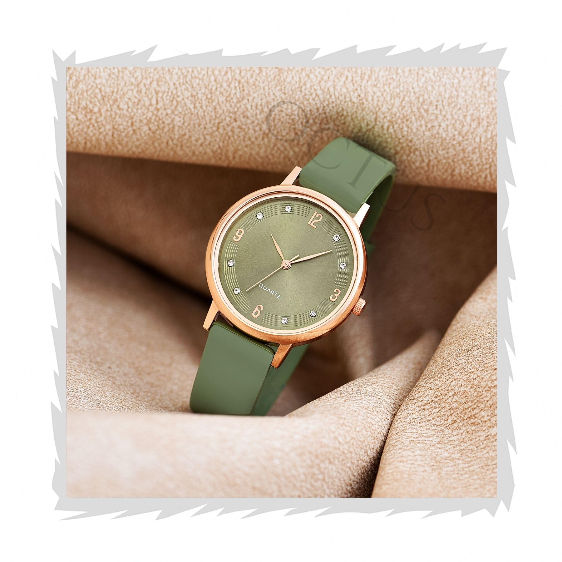 Analog Girl's and Women's Watch | Silicone Strap Wrist Watch for Women (Black/Blue/Green/Maroon/Beige)-image-38