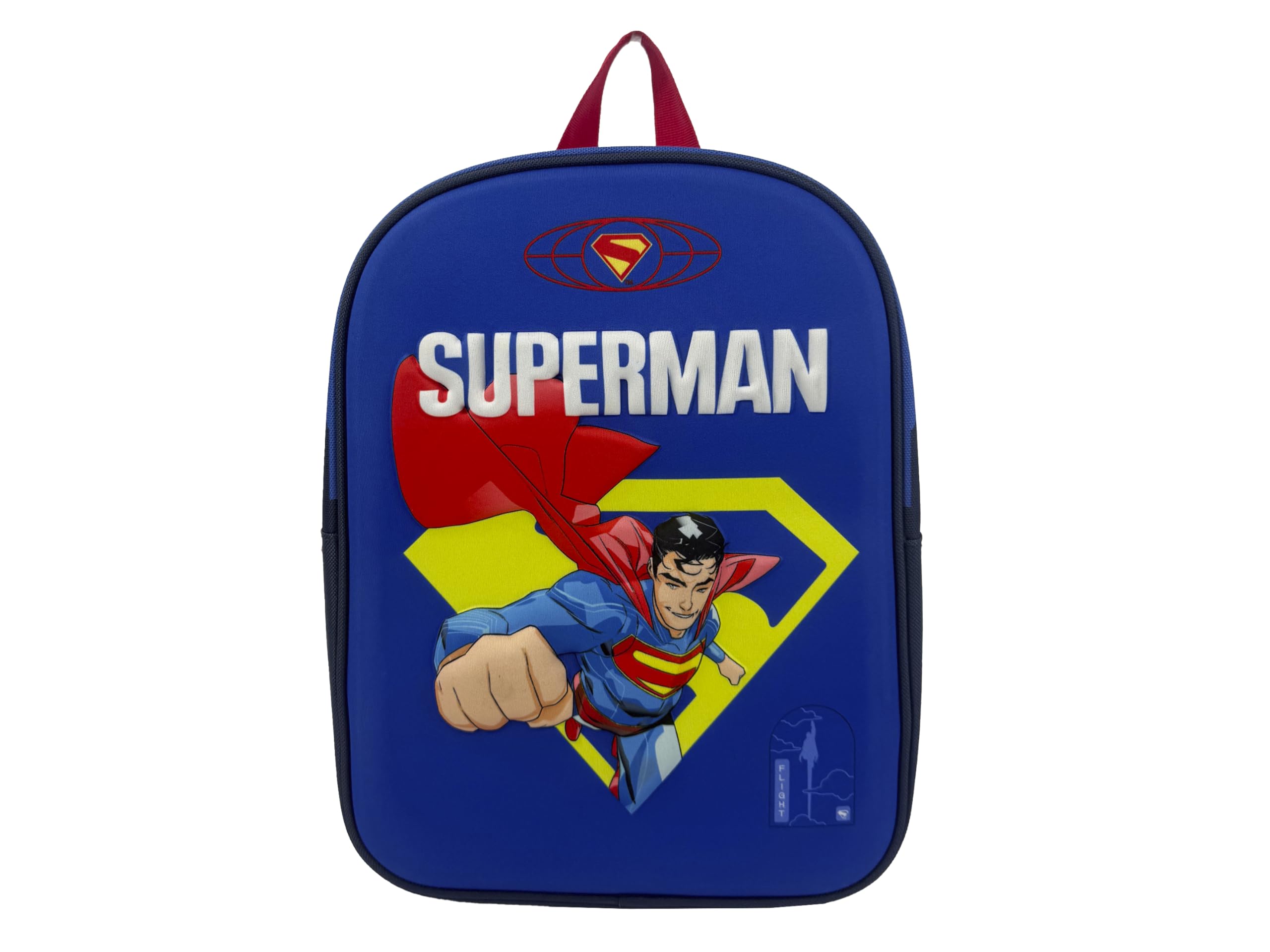 CYPBRANDS Superman, Children's Backpack, School Bag, Measures 30 cm, School Supplies, Backpack, Blue, Official Product, blue, Medium