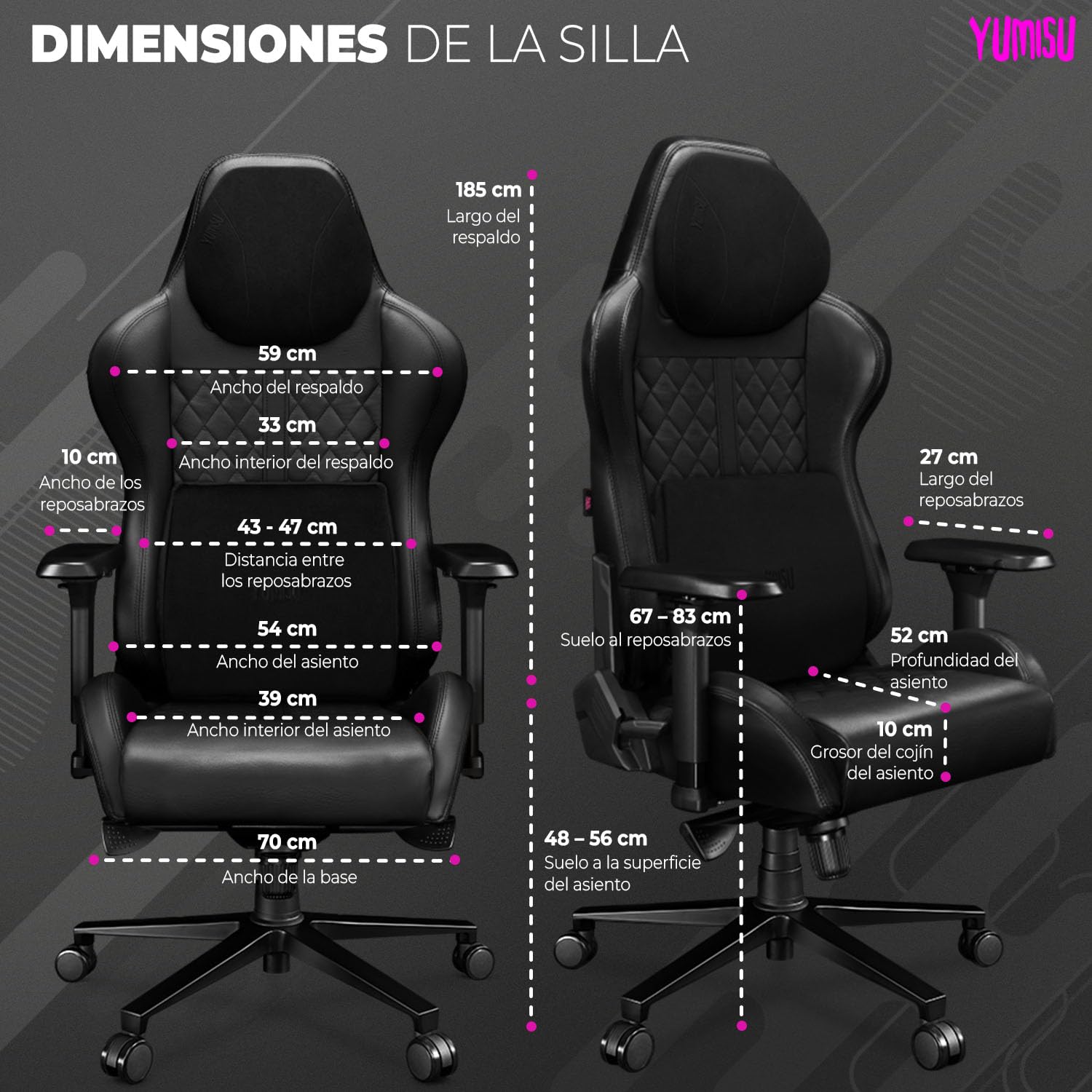 2050 Silla Gaming Ergonómica Negro con Cojín de Espuma Viscoelástica en Terciopelo, Cadeira Escritorio de Cuero Genuin con Reposabrazos 4D, Silla Gaming con Ruedas de Goma Silenciosas 150 kg