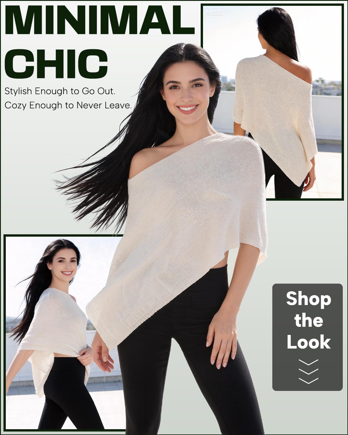 Poncho Sweater Sparkly Bolero Knit Shawl Crochet Mesh Silver Shrug Glitter for Women Ponchos Sweaters Lace Summer - Image 4