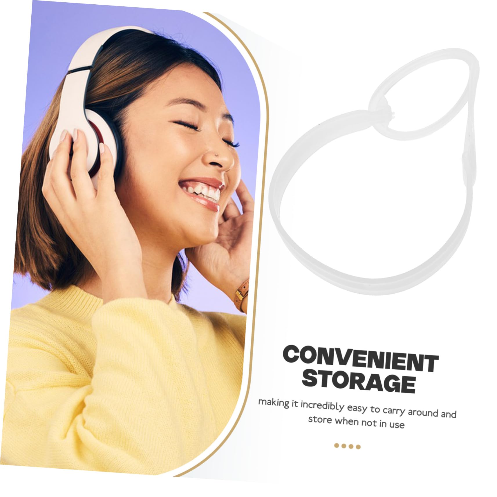 CONGARTENO 4pcs Earmuff Holder Earmuff Storage Stand Earmuff Accessories Warm Earmuff Frame Earmuff Skeleton Rack Earmuff Storage Rack Ear Protector DIY Skeleton Rack Plastic White