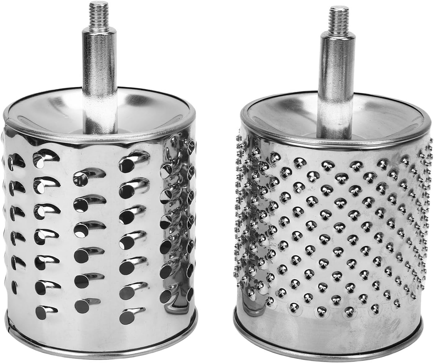 Drfeify Nut Grinder, Stainless Steel Manual Nut Chopper with 5 Drums for Cheese, Vegetables, Nuts and Chocolate, Ideal for Home Cooking and Food Prep