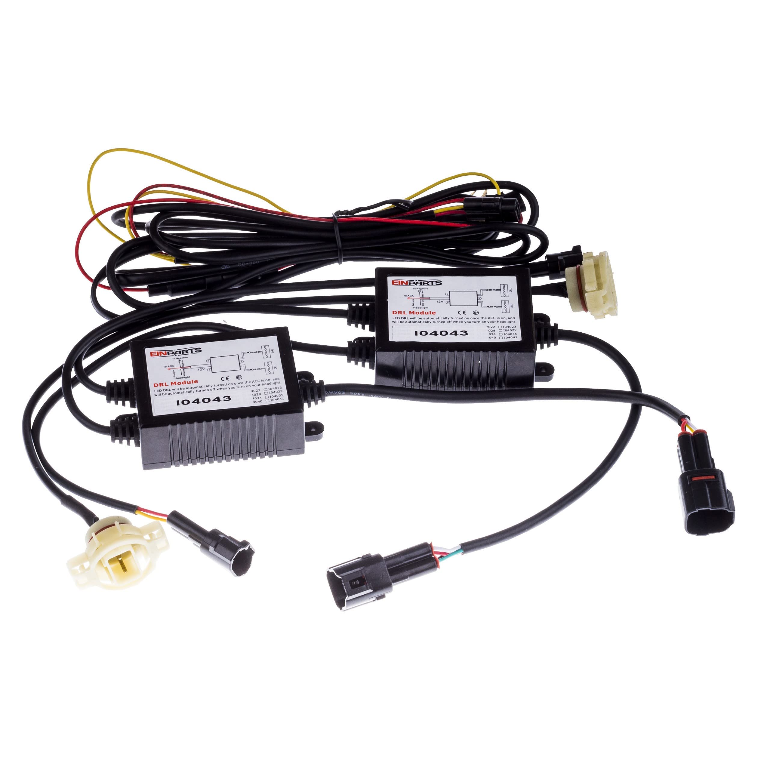 EinParts 2 en 1 Luz de circulación diurna del coche LED con certificado E4 R87, Luz Antiniebla Delantera Para Jeep Wrangler JK Facelift, Jeep Cherokee/Grand Cherokee, Dodge Journey