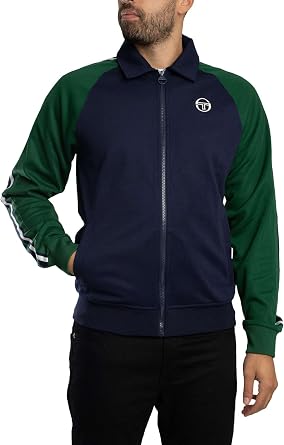 Sergio Tacchini Men's Renshaw Track Jacket, Maritime Blue/Eden