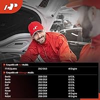 Vista 2 de A-Premium Compresor de aire acondicionado con embrague compatible con Volkswagen Jetta 2005-2014, Passat 2012-2014, Golf Beetle Cabrio R32 Rabbit