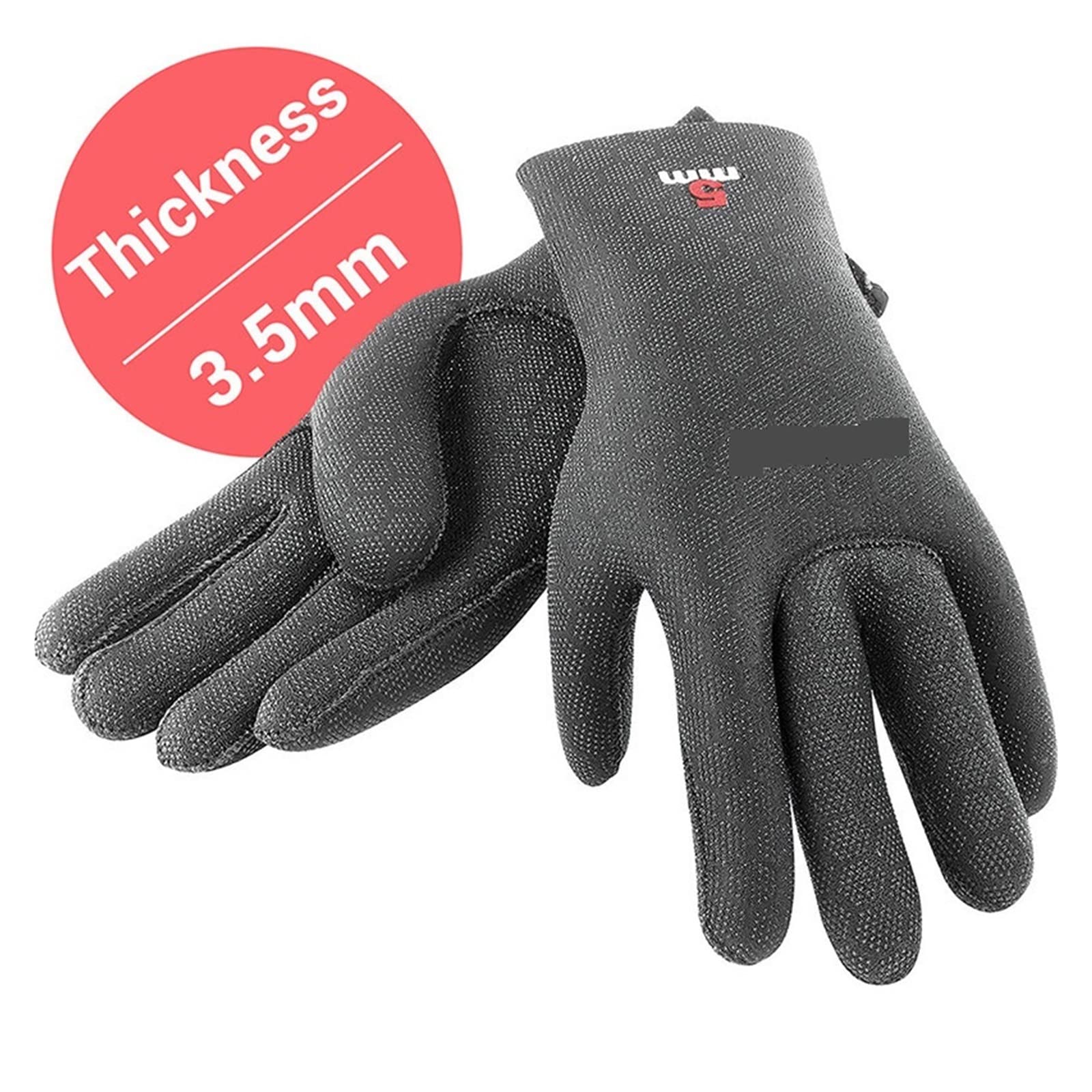 High Stretch 2.5mm 3.5mm 5mm Guantes de Buceo de Neopreno Buceo Snorkel Guante de Cinco Dedos Hombre y Mujer Amplias Aplicaciones.
