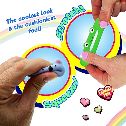 Miniatura 5 de JA-RU Squeesh Yum - Mini juguete squishy de donut (paquete de 24, 6 mini mochi squishies cada uno)  Animales squishy Mochi en forma de donut