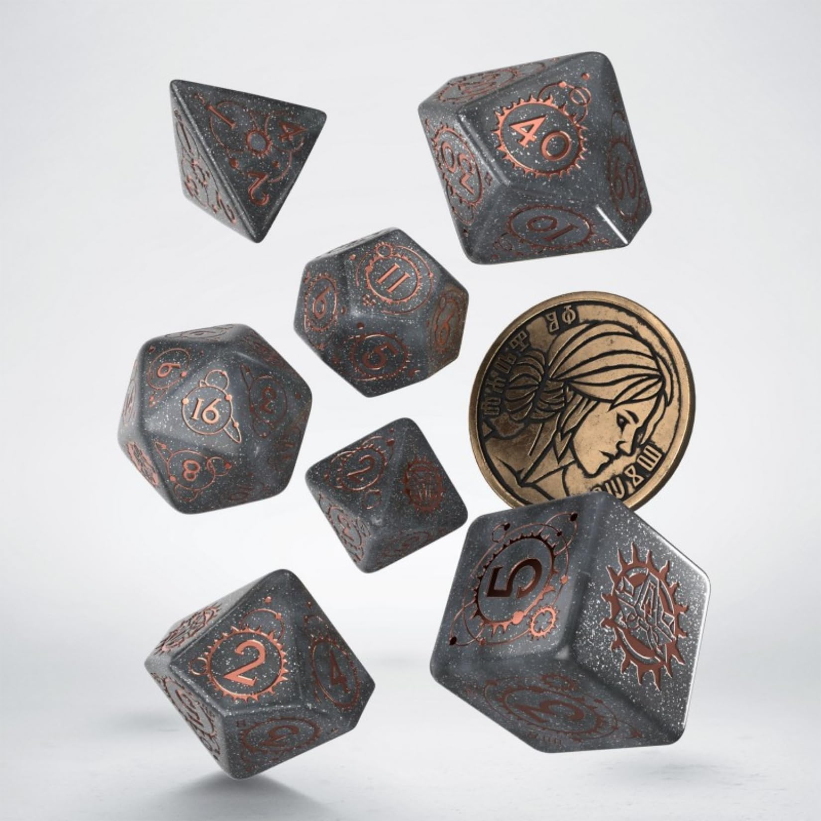 Q-Workshop The Witcher Dice Set Ciri - Elder Blood