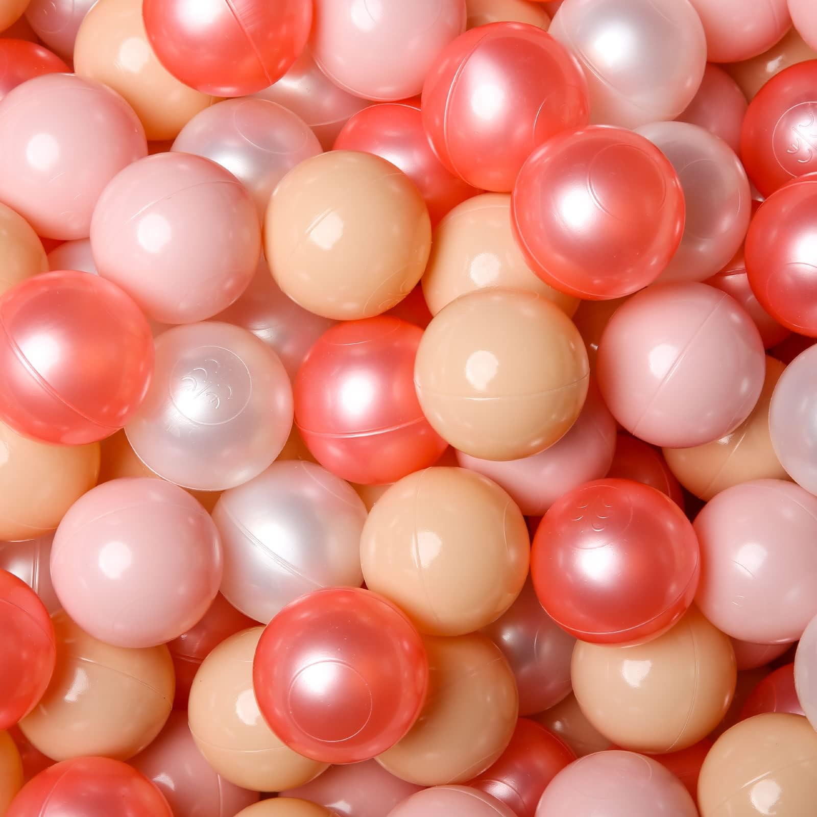 GOGOSODurable and Crush-Proof Play Balls - 100 Soft Plastic Balls for Ball Pit, Playpen, and Playhouse