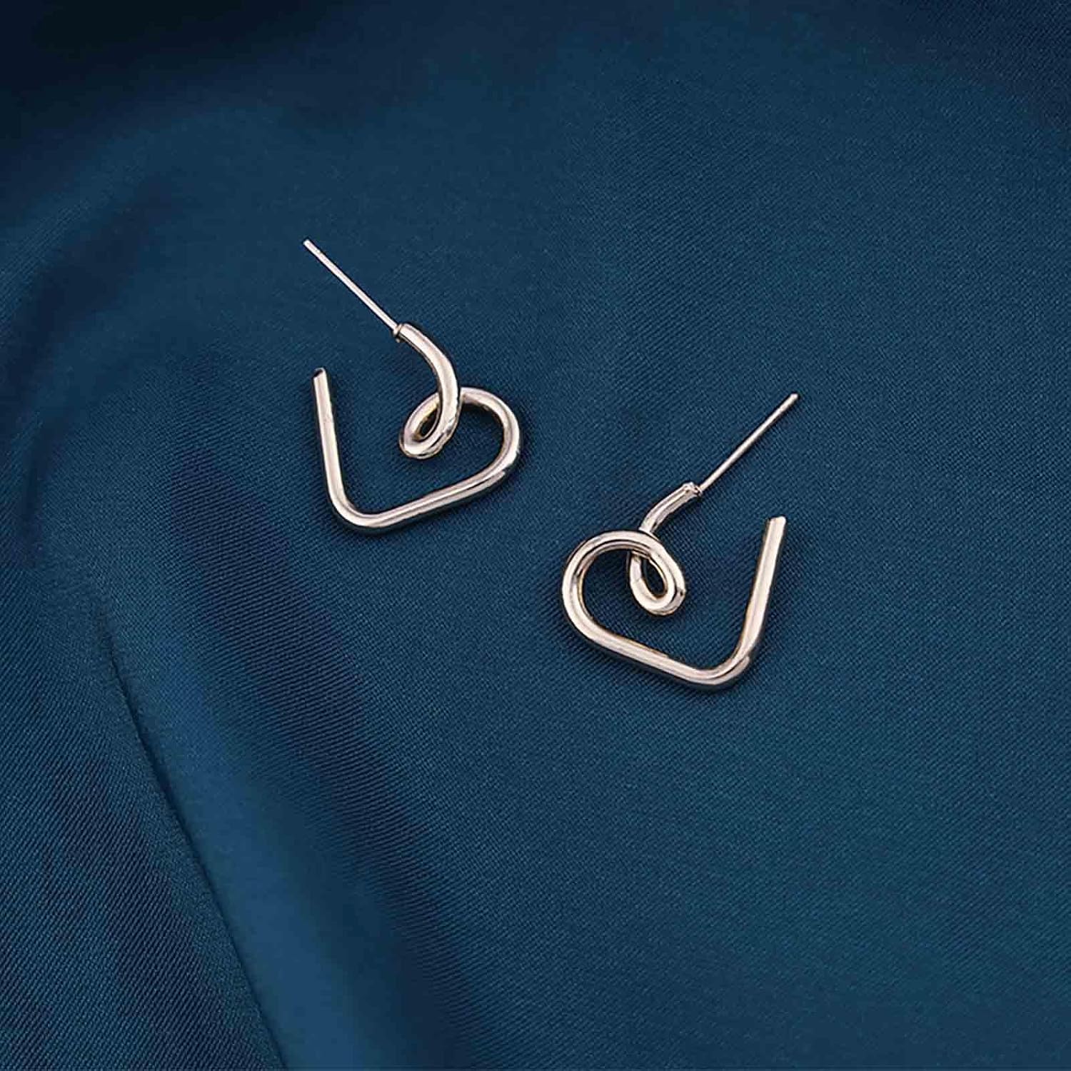 Aneneiceera Boucles D'oreilles Coeur Rouge Unique Tassel Mariage Boucles D' Oreilles Pendantes Coeur En Pâte D'or Pour Femmes Et Les Filles