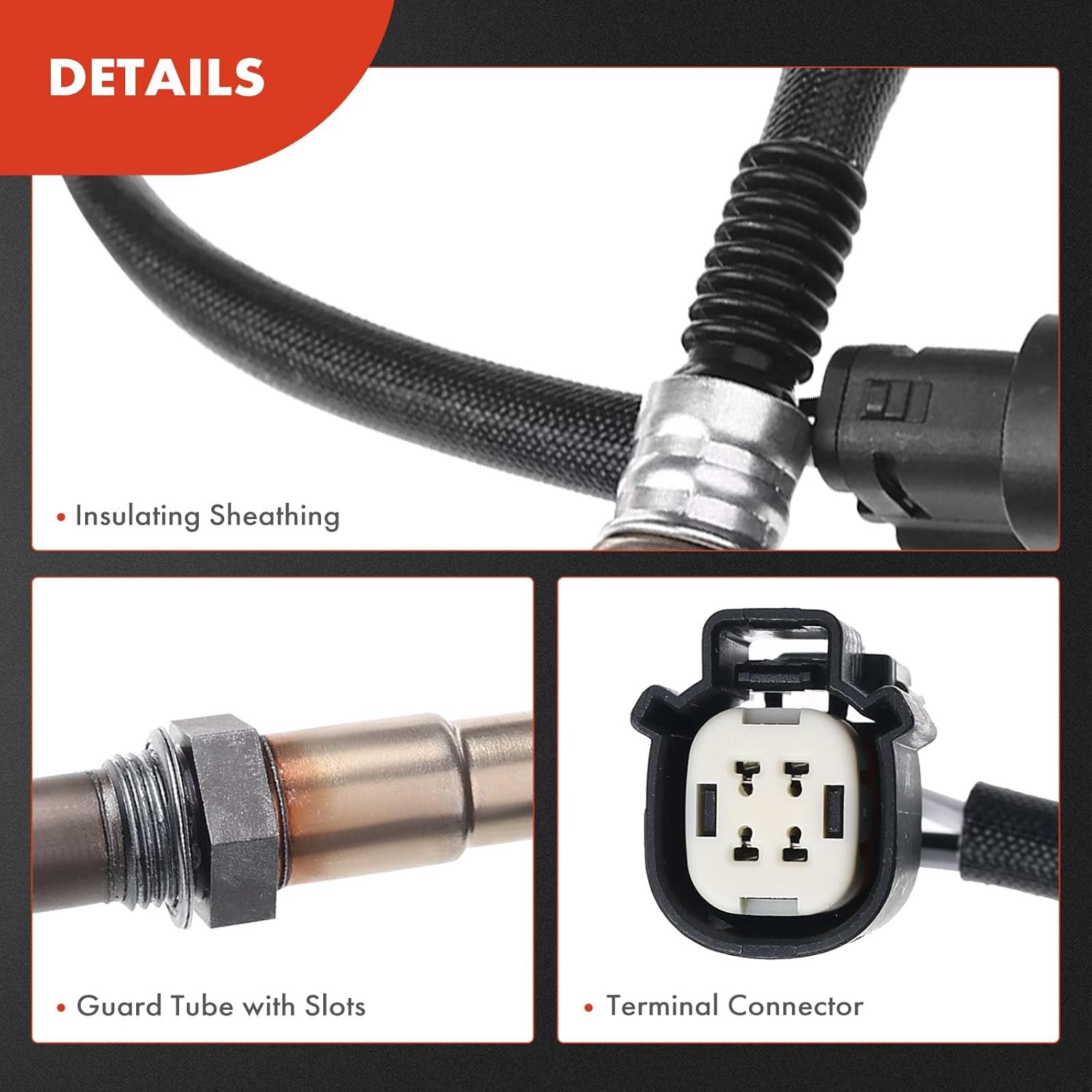 A-Premium O2 Oxygen Sensor Compatible with Ford Transit-150, Transit-250, Transit-350 HD 2015, V6 3.5L, Downstream Right, Turbocharged, Replace# CK4Z9G444A