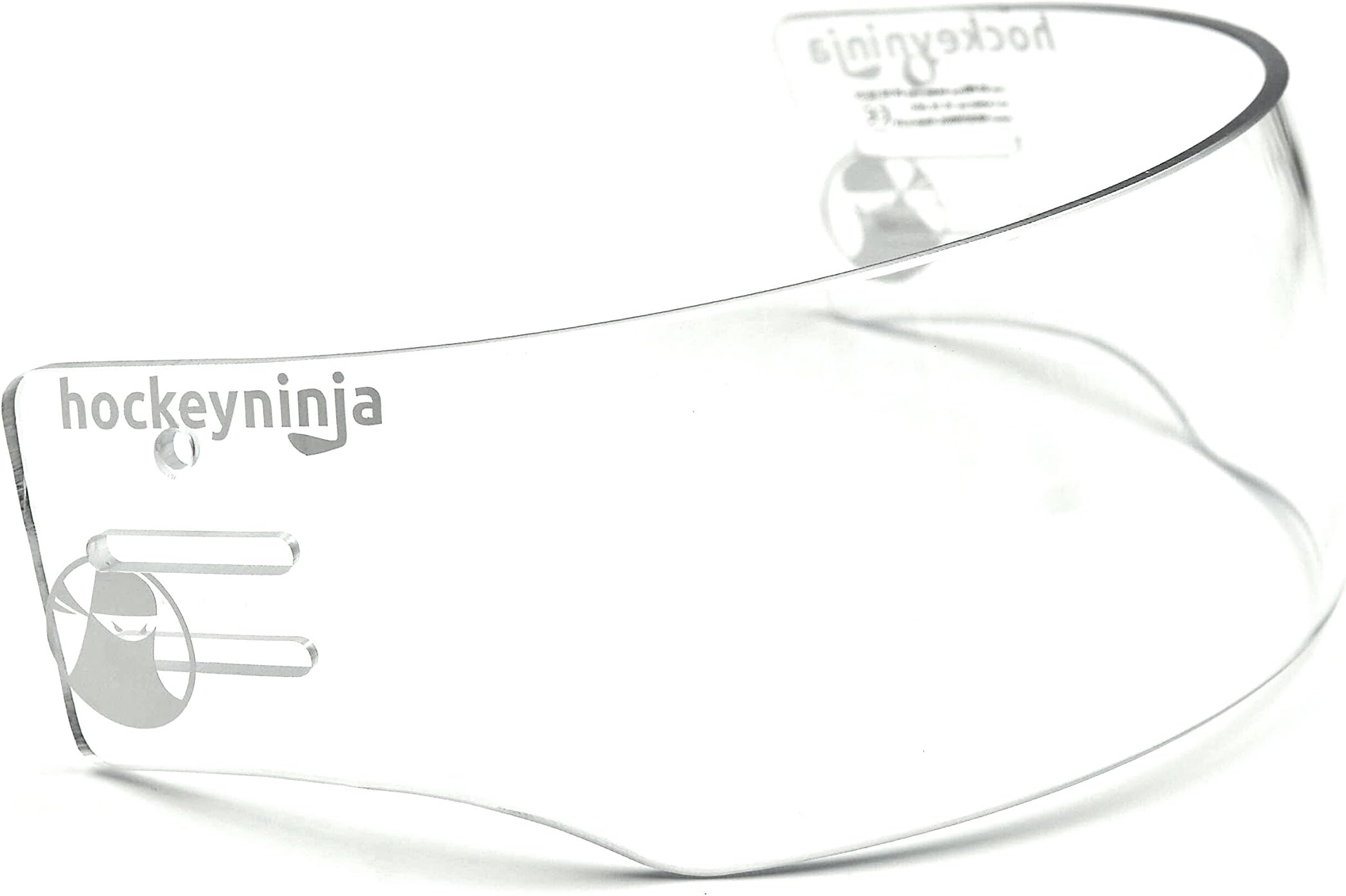 Ronin R5 Pro Slim Cut Hockey Visor with Anti Fog and Anti Scratch Coating - Impact Resistant - Vented - Universal Helmet Fit with Premium Mounting Hardware Included - CE Certified