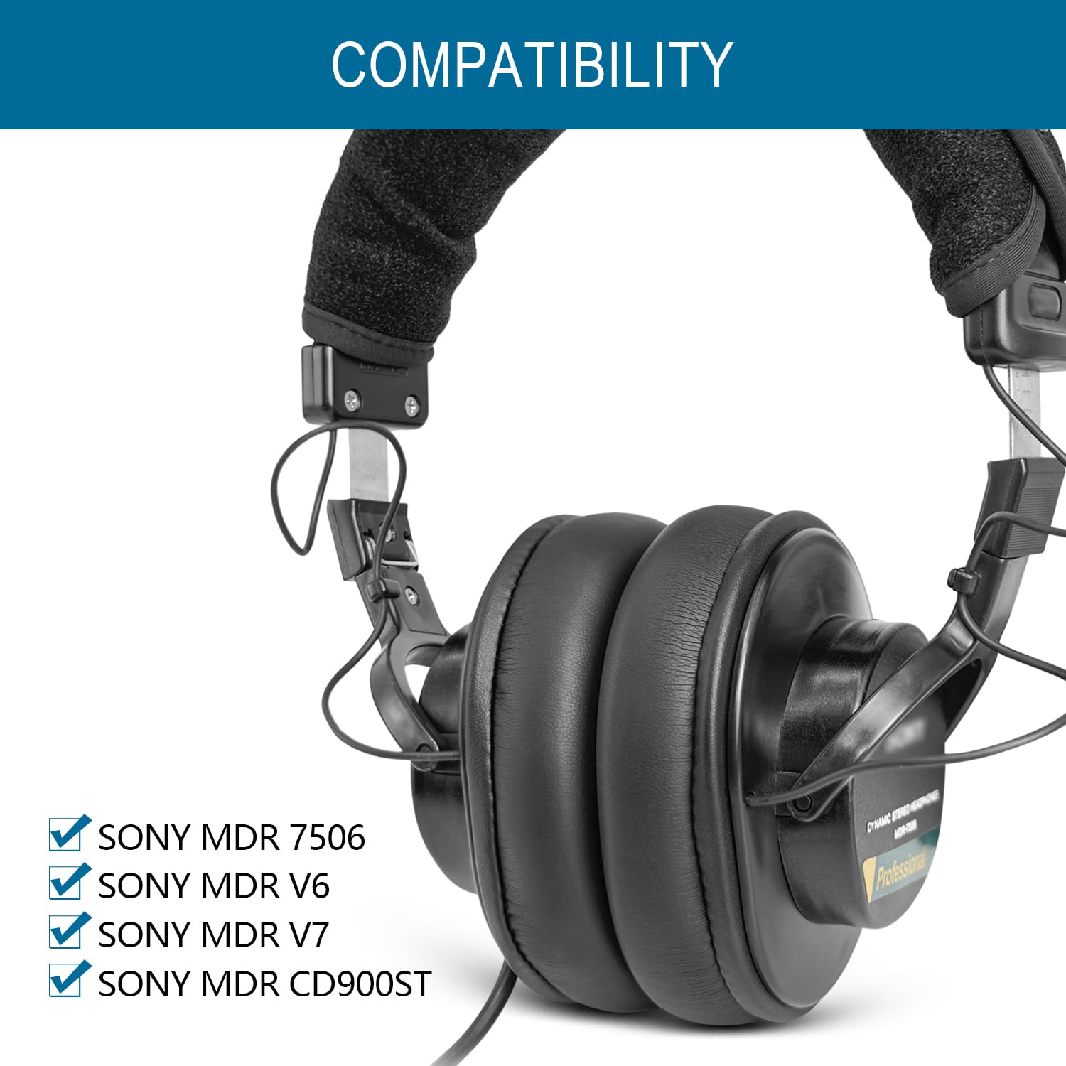 Amazon | イヤーパッドの交換 互換性のある MDR 7506/MDR V 6/MDR V 7