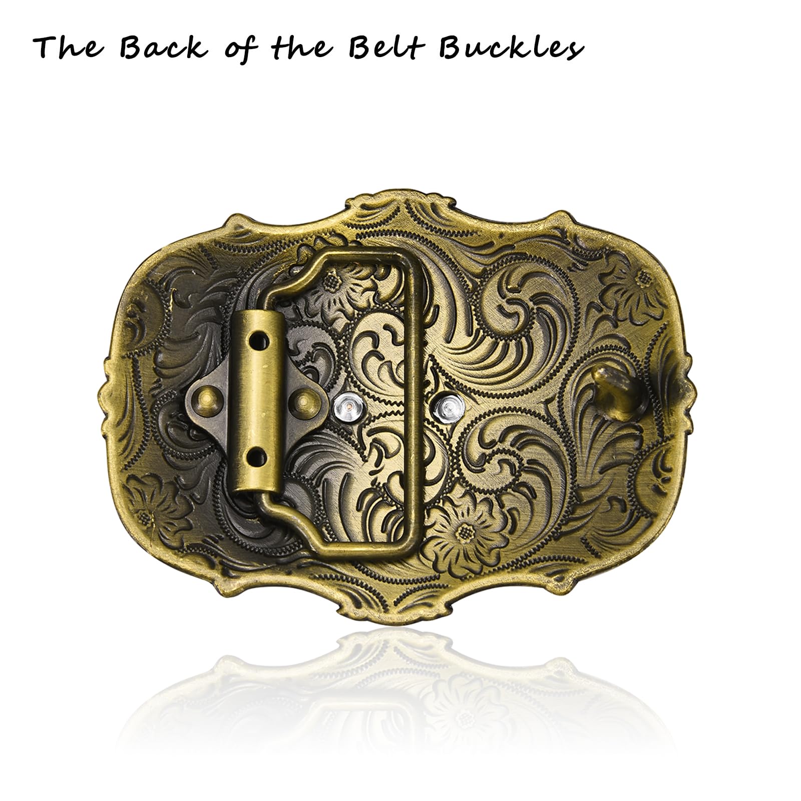 MUSVIKY Western Belt Buckle Cowboy Rodeo Religion Faith Celtic Cross Horse Horseman Design Belt Buckle for Men