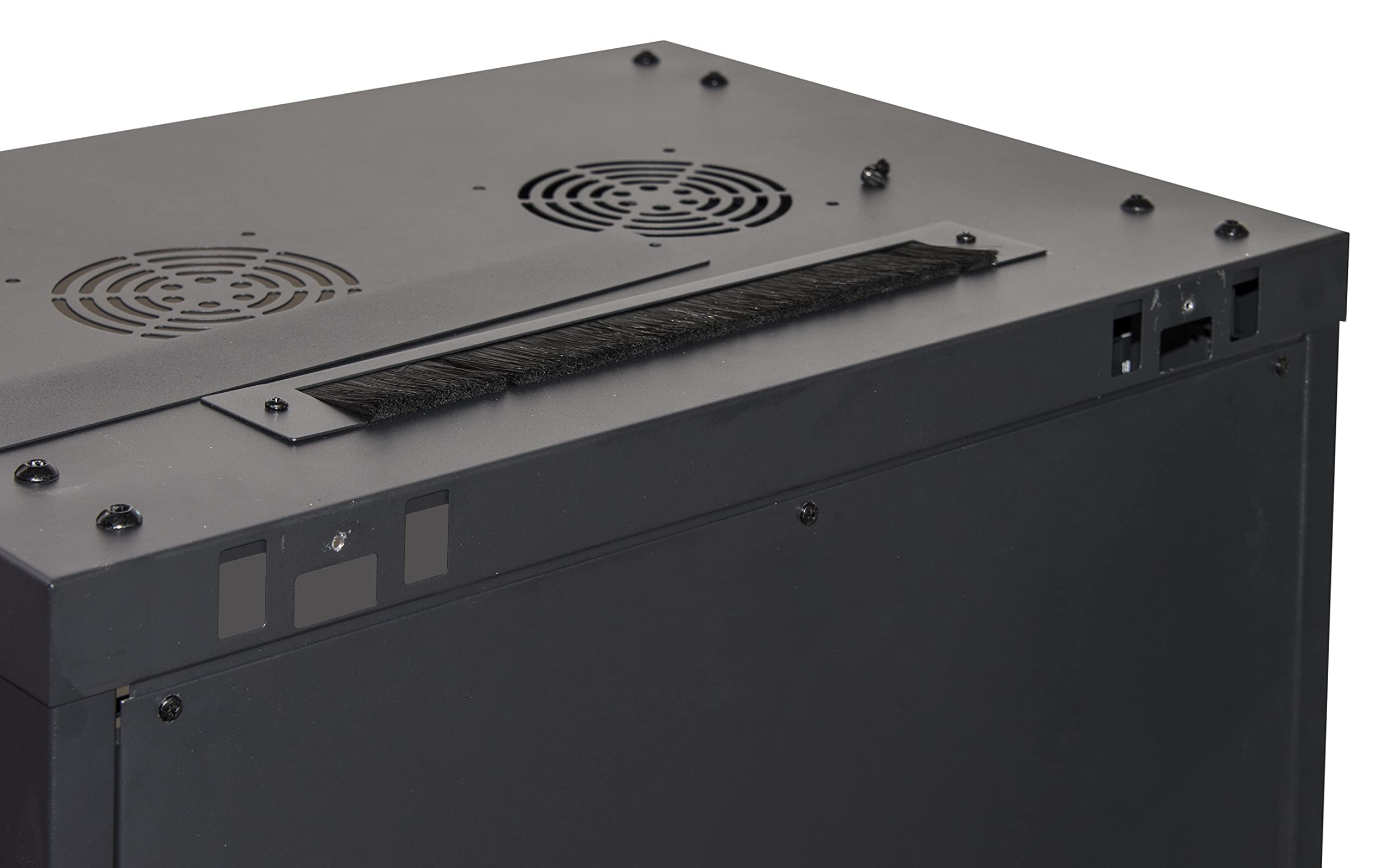 Armadio Rack 19" 9 Unita' da Muro A 500 x (L) 600 x (P) 450 Nero DISASSEMBLATO Porta Vetro