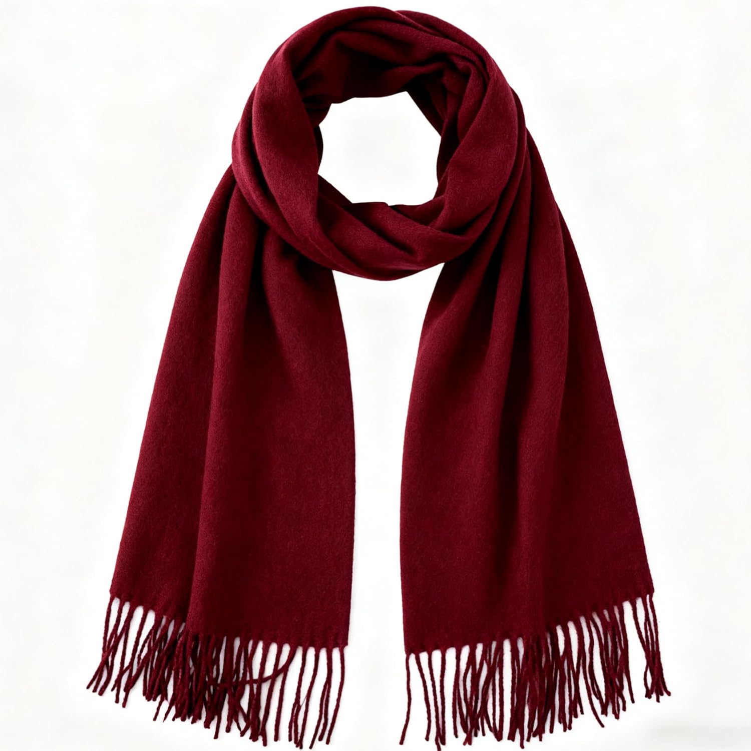 Winter Fall Scarf for Women Men - Large Cashmere Feel Tassels Shawl Soft Warm Solid Color Scarf (78''*26'') - Image 7