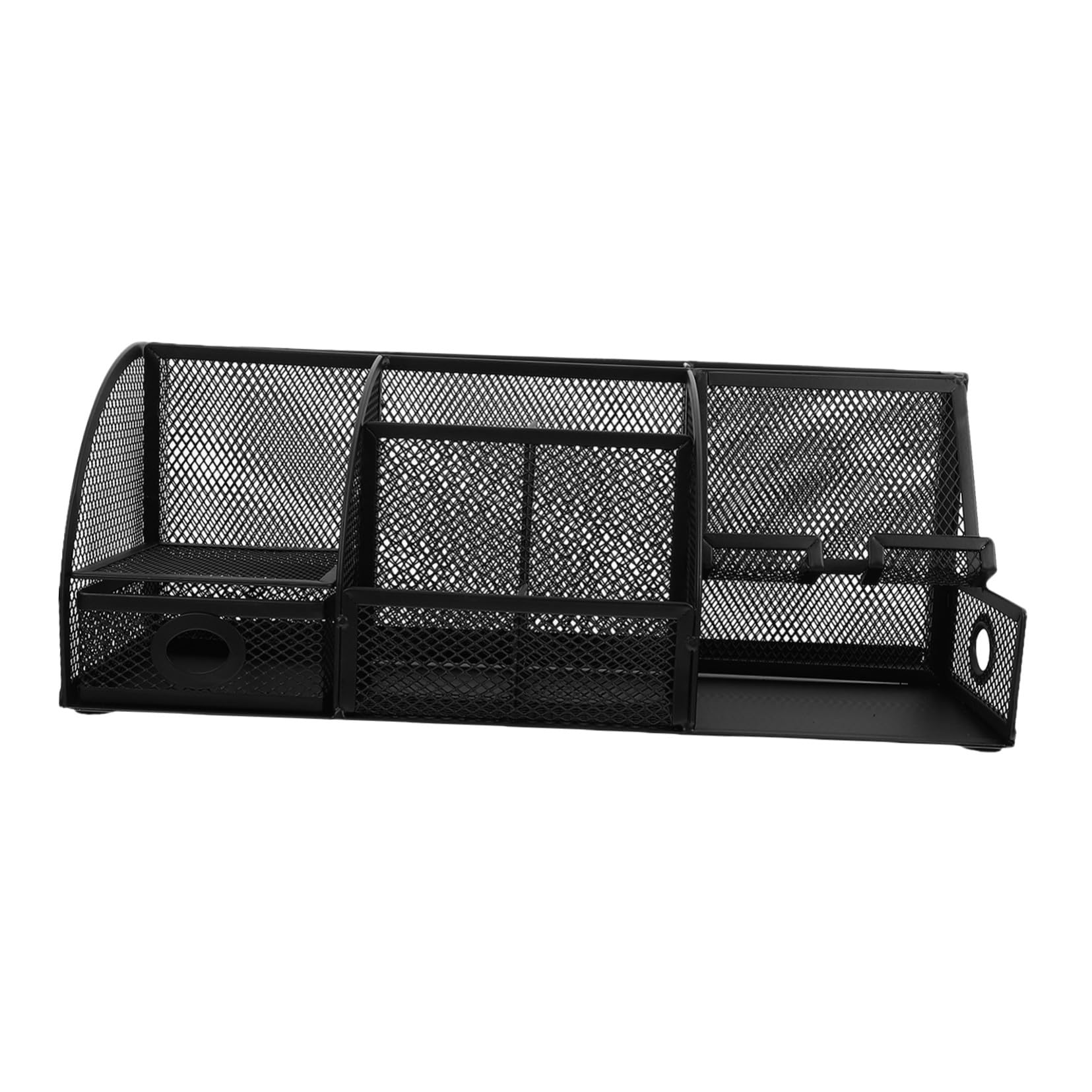 Organisateur de bureau à compartiments et support stylo stable pour le travail