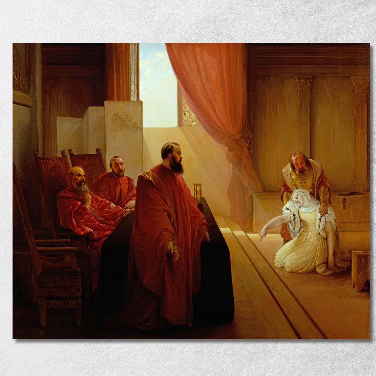 Toile Fine Art Francesco Hayez fhy21 pour créer une ambiance galerie d'art dans votre séjour