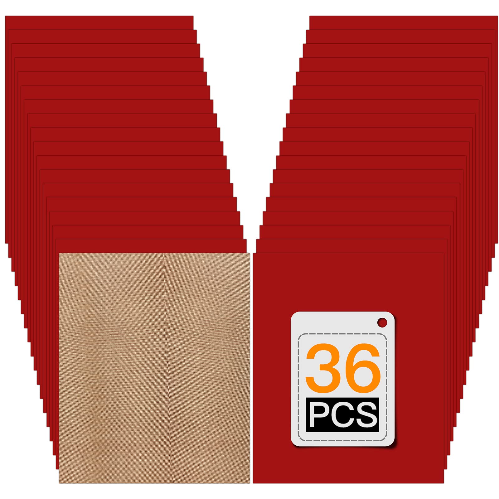 Vinyle transfert thermique rouge HTVRONT 36 feuilles pour T-shirts et Cricut