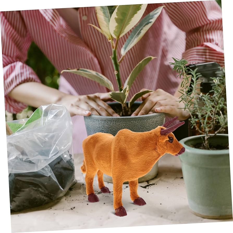 Amazon.co.jp: MERRYHAPY 子牛飾り置物 home decor display