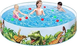 6ft Above Ground Pool - Toddler Pool Durable Foldable PVC Pool