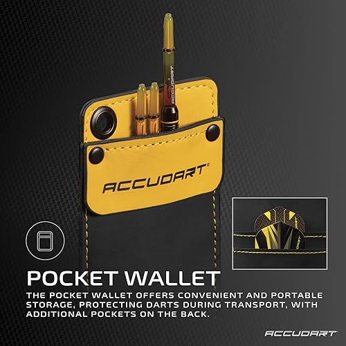 Miniatura 6 de Accudart Juego de dardos de punta de acero 4.0 - Barril Tungsteel - Ranuras redondas para un agarre consistente - Ejes de policarbonato - Billetera