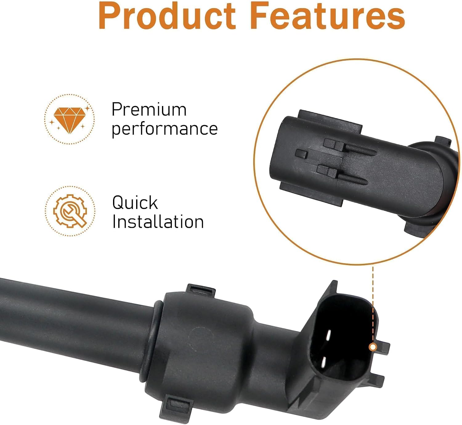 0693316000 2-Pin Coolant Level Sensor HDEP Compatible with Freightliner Cascadia Replace # 577.46316 06-93316-000
