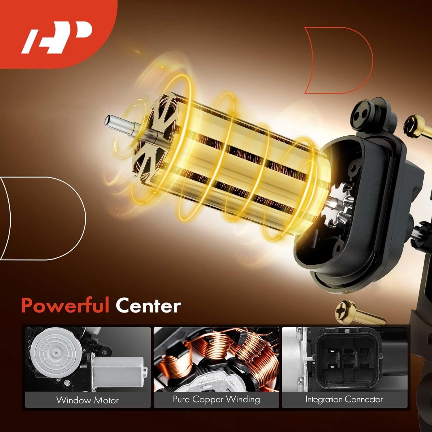 A-Premium Electric Power Window Regulator with Motor Compatible with Honda Civic 2006-2011 Coupe, Front Right Passenger Side