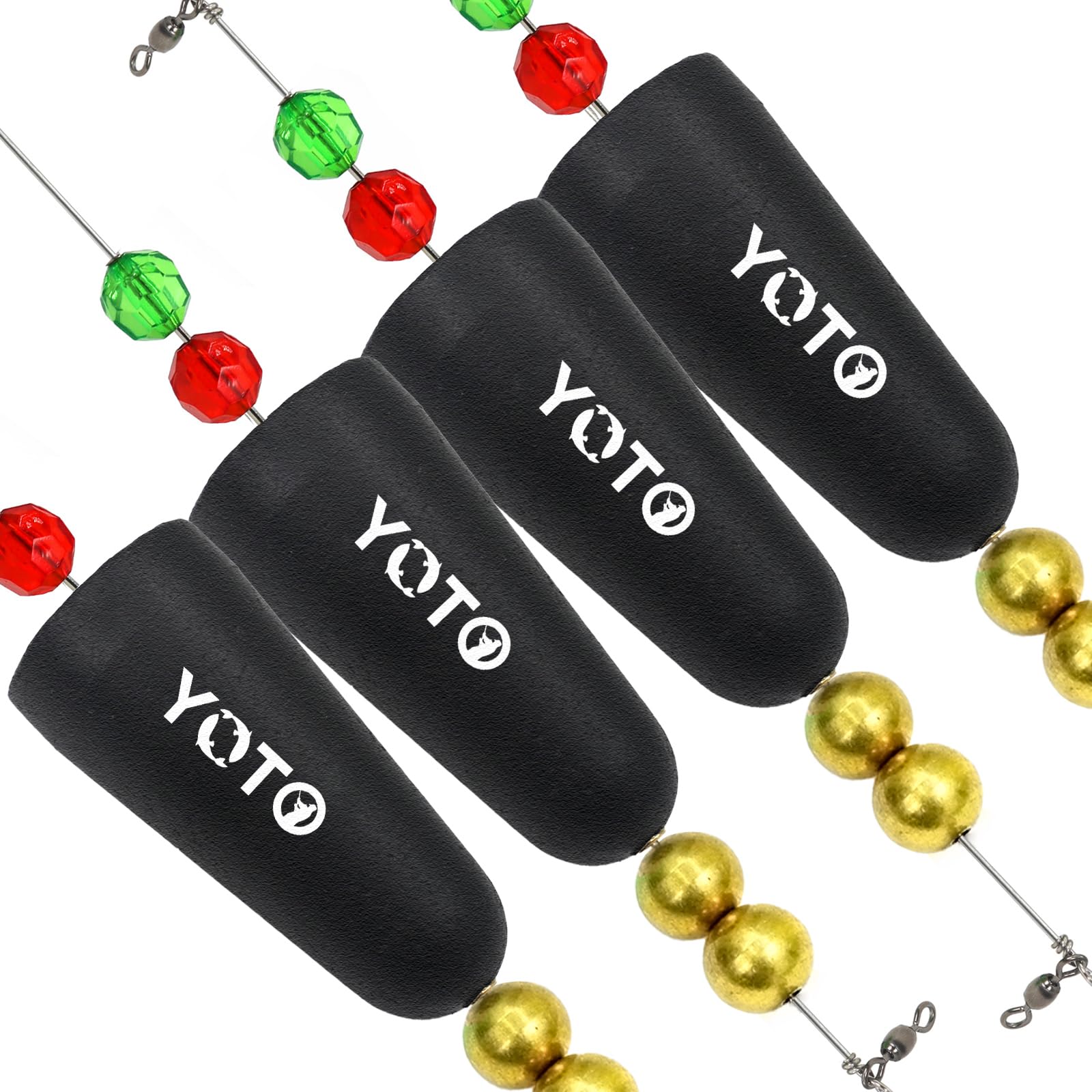 YOTO Popping Cork for Saltwater,Weighted Popping Floats Rattle Rig,Fishing Bobbers Floats for Redfish, Speckled Trout