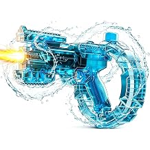 2026 New Electric Splashy Gun Water, Automatic High-speed Continuous Fire With Led Flash, 400ml Large Tank, 26ft Long Range, for Outdoor Pool Party Beach Gift Blue