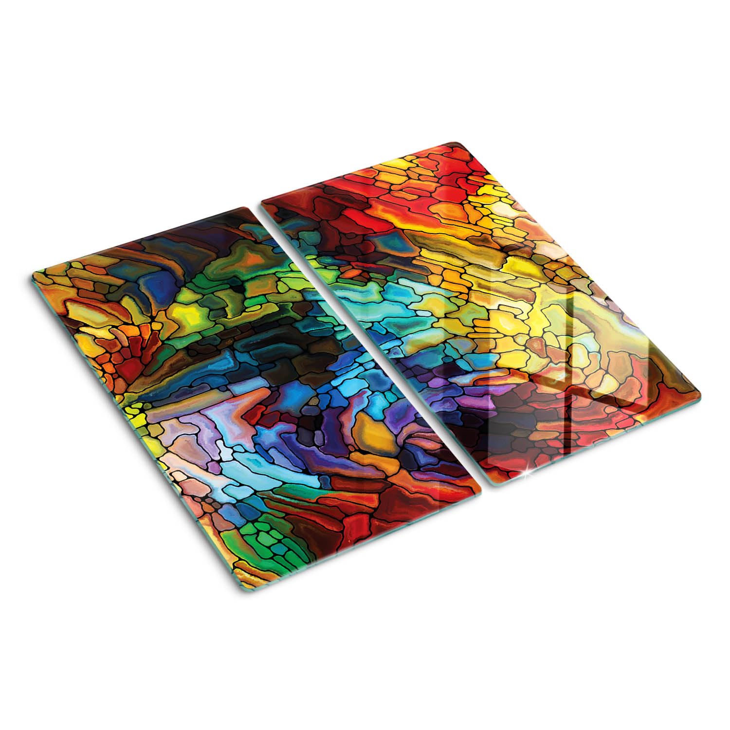 Planche à découper 30x52 cm en verre trempé avec bords polis
