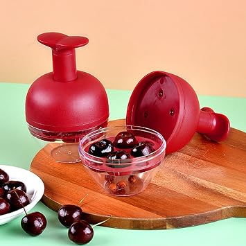 Olive Pitter - 4 Hole Cherry Pitter - Jam Making Pitter | For Home, Kitchen, Baking, Camping, Picnics, Outdoors