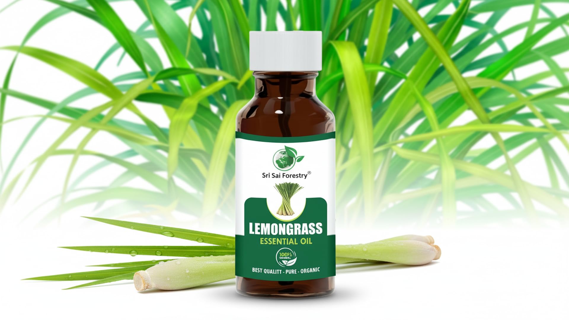 SRI SAI FORESTRY Lemongrass Essential Oil 100ml | Pure & Undiluted Aromatherapy Oil | Strong Long-Lasting Citrus Aroma for Diffuser, Humidifier, Air Freshener, Candle Making, Soap Making, Meditation & Home Fragrance 4
