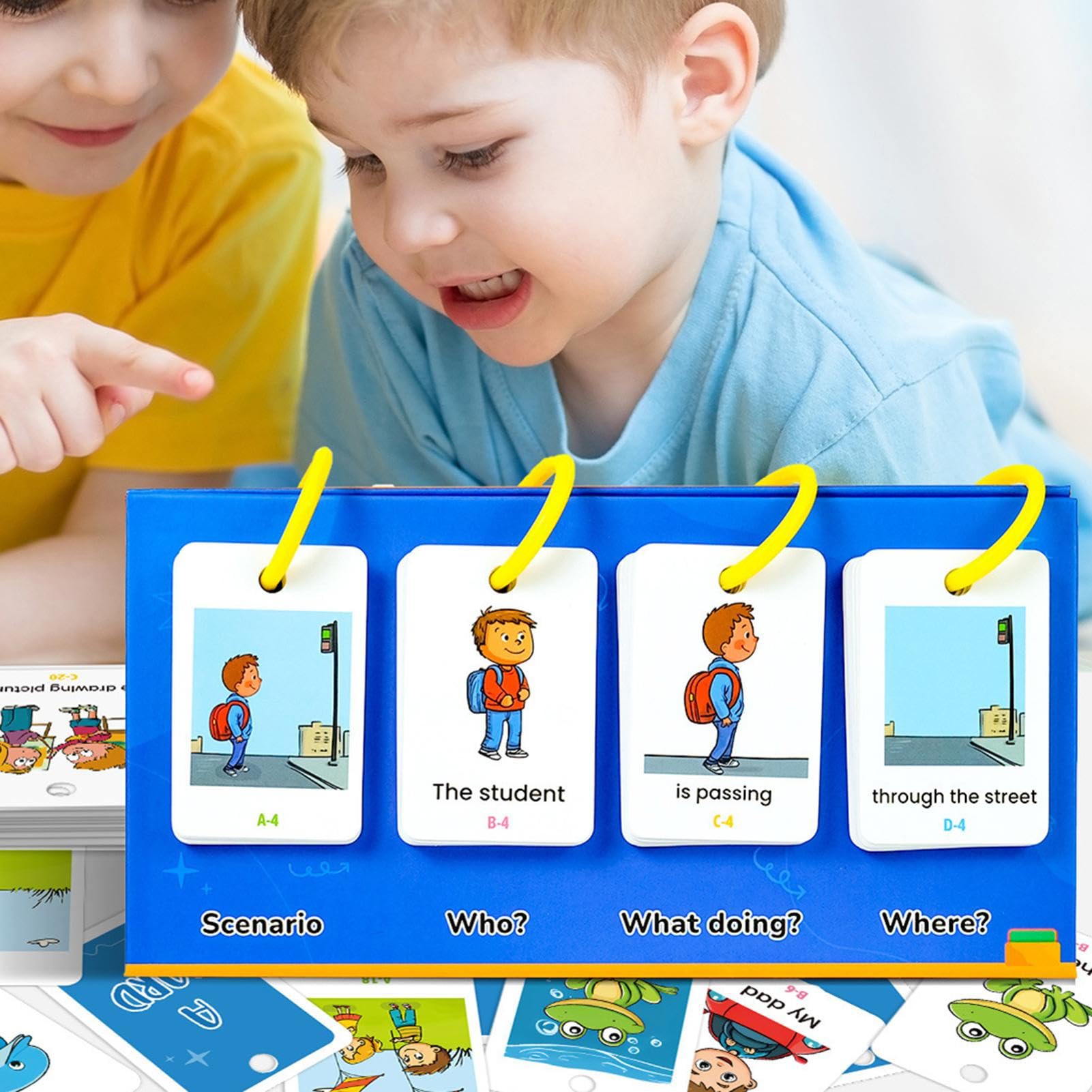 Phonics Flash Cards, 80x Letter Sound Game, Interactive English Learning Set, Early Childhood Reading Tool, for Classroom, Homeschool, Preschool, Speech, Toddler, Learning