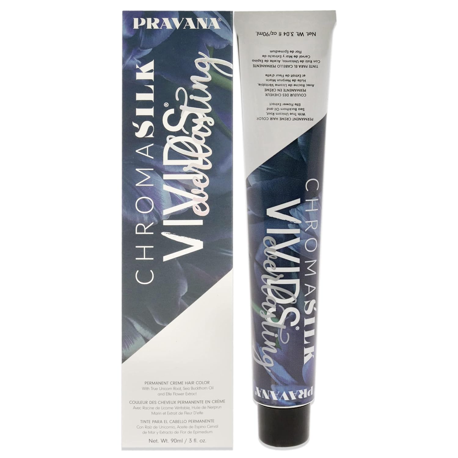 Pravana ChromaSilk Vivids Everlasting Permanent - Bewitching Blue Unisex Hair Color, 3.04 Fl Oz (Pack of 1)